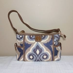 Spartina 449 Ms. Billie Linen & Leather Shoulder Bag